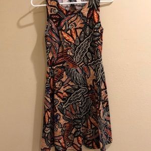 Cute A line dress with unique print